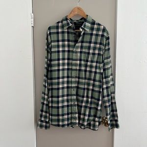 Large Tall Banana Republic Long Sleeve Button Down Flannel Shirt